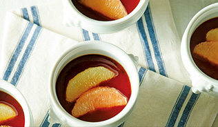 グレープフルーツのプリン